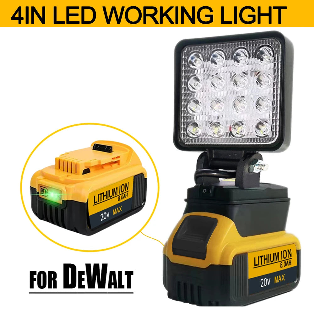 Lumière DeWalt vendu sans batterie