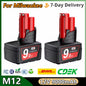 Batterie Milwaukee 12V vendu en paquet de deux