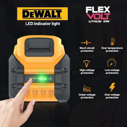 Batterie DeWalt FlexVolt 20 V 60 V avec indicateur de charge DEL