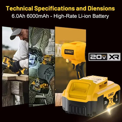 Batterie DeWalt FlexVolt 20 V 60 V avec indicateur de charge DEL