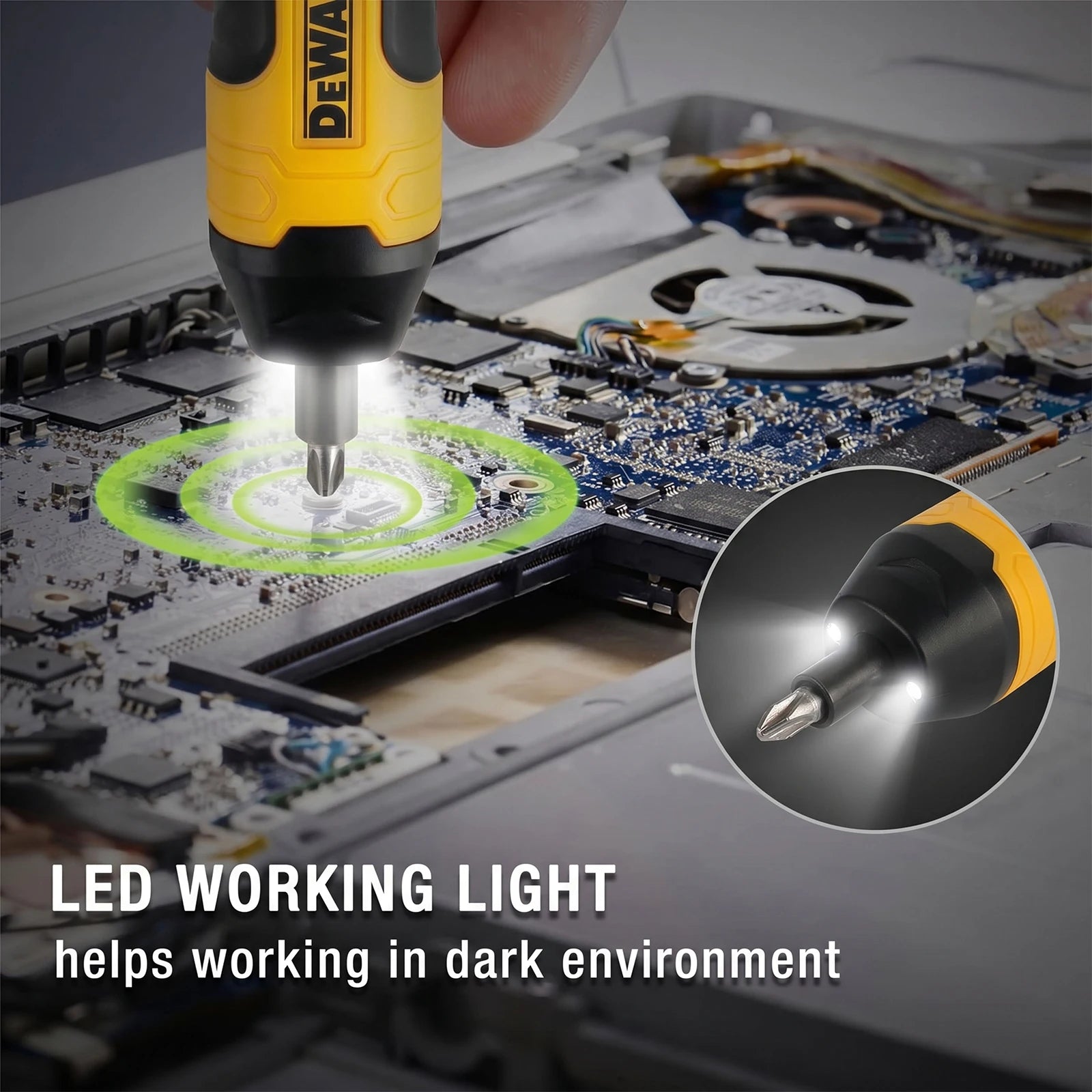 Visseuse électrique sans fil compacte DeWalt 3,6 V avec embout 1/4 po
