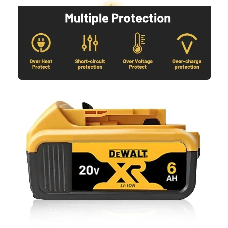 Batterie DeWalt FlexVolt 20 V 60 V avec indicateur de charge DEL