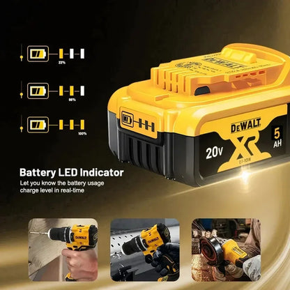 Batterie DeWalt FlexVolt 20 V 60 V avec indicateur de charge DEL