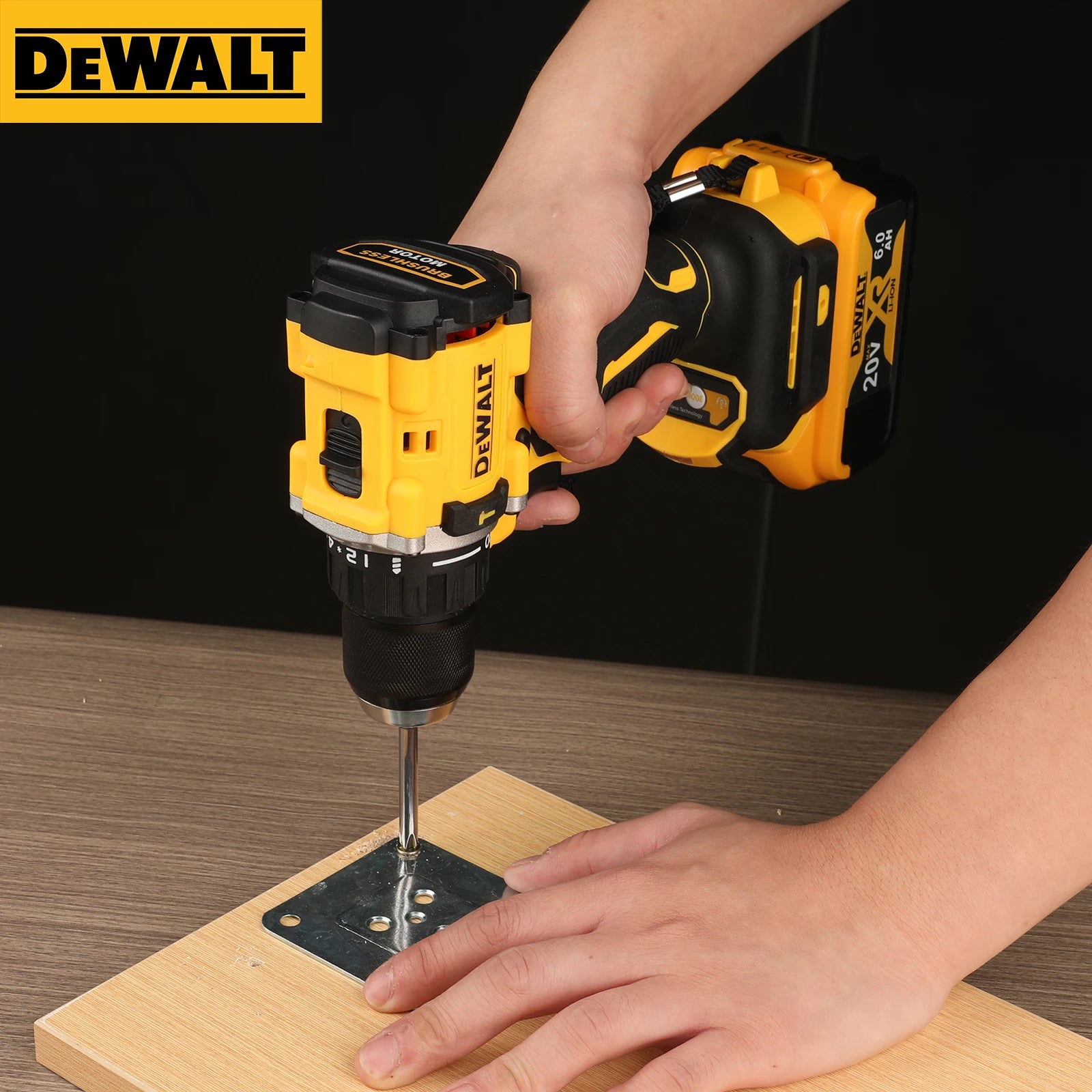 Perceuse à percussion sans balais DeWalt DCD805 20 V avec mandrin métallique